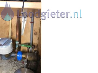 Loodgieter Doorboorde gasleiding Doorboorde gasleiding